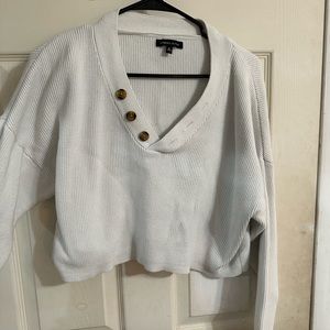 Kendal and Kylie White Sweater Size S